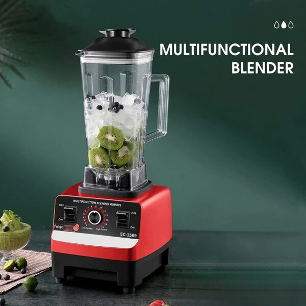 71kU1AB7tfL. AC SL1500 - Blender za voće i povrće je must-have alat za svakog ljubitelja zdrave ishrane. Ovaj blender omogućuje brzo i jednostavno pripremu svežih smoothie-a i obroka od povrća. Napravljen sa visokokvalitetnim noževima i snage motora, ovaj blender omogućuje vam da brzo i efikasno mixate sve namirnice. Funkcija mešanja omogućuje vam da postignete glatku i ujednačenu teksturu. Blender za voće i povrće dolazi sa staklenom posudom od visokokvalitetnog materijala i jednostavnim za čišćenje. Osigurajte sebi zdrav i brz obrok svakog dana sa blenderom za voće i povrće.