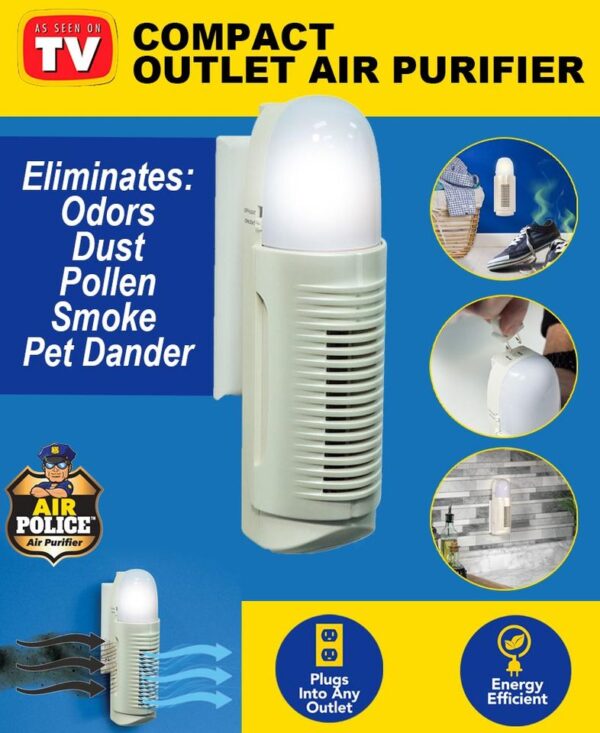 254146776 4634387433250270 8043342896191268220 n - Air Police Purifier je visokokvalitetni uređaj za pročišćavanje vazduha koji je dizajniran za uklanjanje štetnih čestica i gasova iz vašeg doma ili kancelarije. Ovaj proizvod je savršen za sve koji žele da unaprede kvalitet vazduha koji udišu i smanje rizik od respiratornih problema. Air Police Purifier koristi  filtere koji su sposobni da uklone do 99,97% čestica u vazduhu, uključujući sitne čestice prašine, polena, buđi, duvanskog dima i drugih zagađivača. Takođe, ovaj uređaj je dizajniran za apsorbovanje gasova i neugodnih mirisa iz vazduha. Air Police Purifier je jednostavan za korišćenje. Ovaj uređaj ima i tihi režim rada koji vam omogućava da ga koristite i tokom noći, bez smetnji. Uz Air Police Purifier dobijate visokokvalitetni proizvod koji će učiniti vaš dom ili kancelariju  zdravijim mestom za boravak.