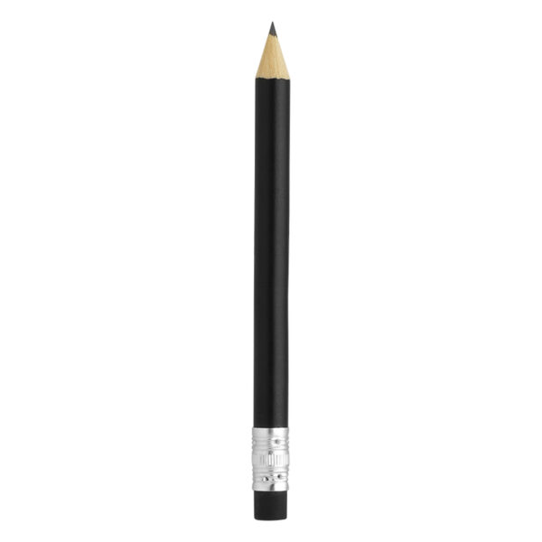 1201110 001 - PIGMENT MINI, drvena olovka hb sa gumicom, crna