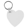 SUBLI MDF HEART, mdf privezak za ključeve, beli - Image 2