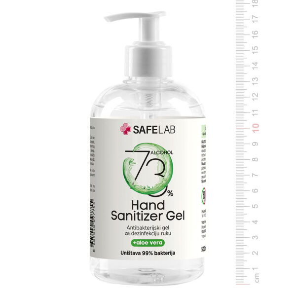3222191 001 - DEZ GEL 500L, antibakterijski gel za dezinfekciju ruku, 500 ml, transparentni