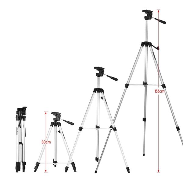 330 tripod podesiv - Novi Stativ Stalak TRIPOD 330A za slikanje i snimanje. Kompatibilan je sa svim vrstama telefona, kamera i digitalnih fotoaparata, težine manje od 2,5 kg. Stalak je prilagođen velikom broju modela mobilnih uređaja i kamera svih proizvođača. Pouzdan je i lagan za nošenje, pa ga možete poneti gde god želite.