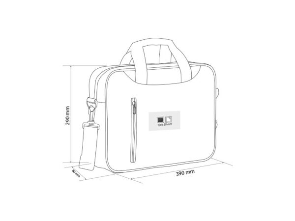3431012 101 - Konferencijska torba sa podesivim kaišem za rame, jedan džep sa rajsferšlusom napred