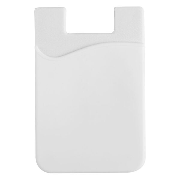 3701690 001 - POCKET, silikonski držač kartica za telefon, beli