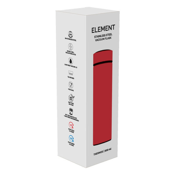 4111630 003 - ELEMENT, termos, 500 ml, crveni