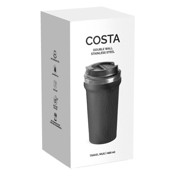 4113410 003 - COSTA, čaša za poneti, 450 ml, crni