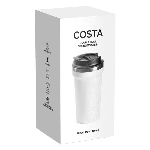 4113490 003 - COSTA, čaša za poneti, 450 ml, beli