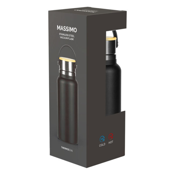 4114410 003 - MASSIMO, termos, 1000 ml, crni