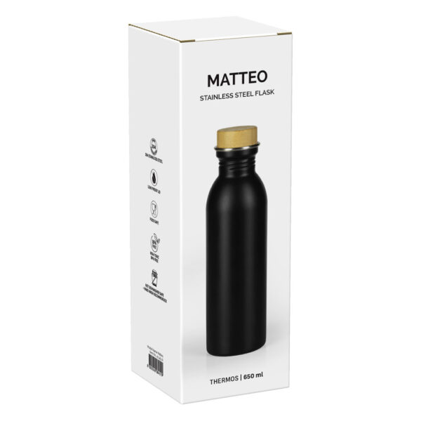 4114510 003 - MATTEO, sportska boca, 650 ml, crna