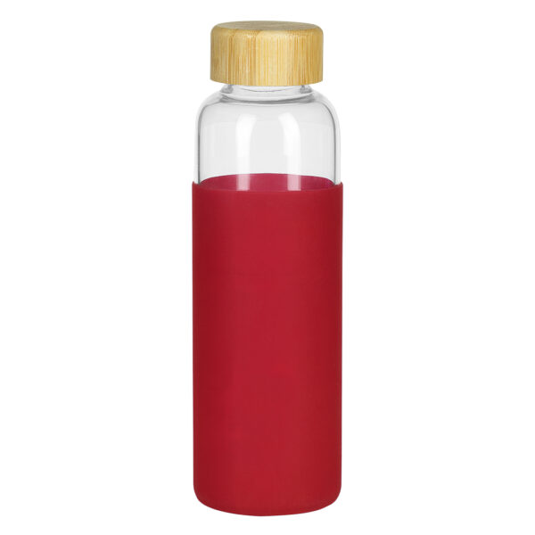 4116130 001 - ADA, sportska boca sa silikonskom navlakom, 500 ml, crvena