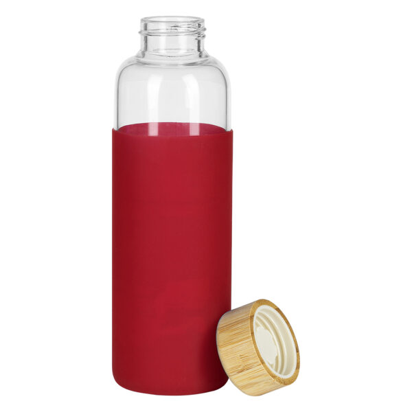4116130 002 - ADA, sportska boca sa silikonskom navlakom, 500 ml, crvena