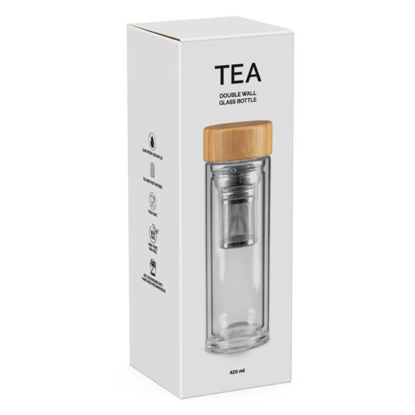 4301391 003 6 - TEA, boca sa dvostrukim zidom, 420 ml, transparentna