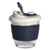 GUSTO, čaša sa silikonskim držačem, 250 ml, plava - Image 2