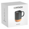 CORTADO, keramička šolja, 400 ml, crna - Image 3
