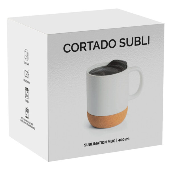 4412690 004 - CORTADO SUBLI, keramička šolja za sublimaciju, 400 ml, bela