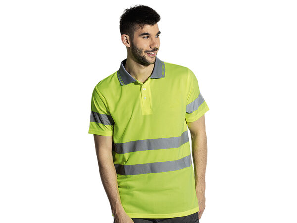 5005341 001 - VISION POLO, sigurnosna polo majica, neon žuta