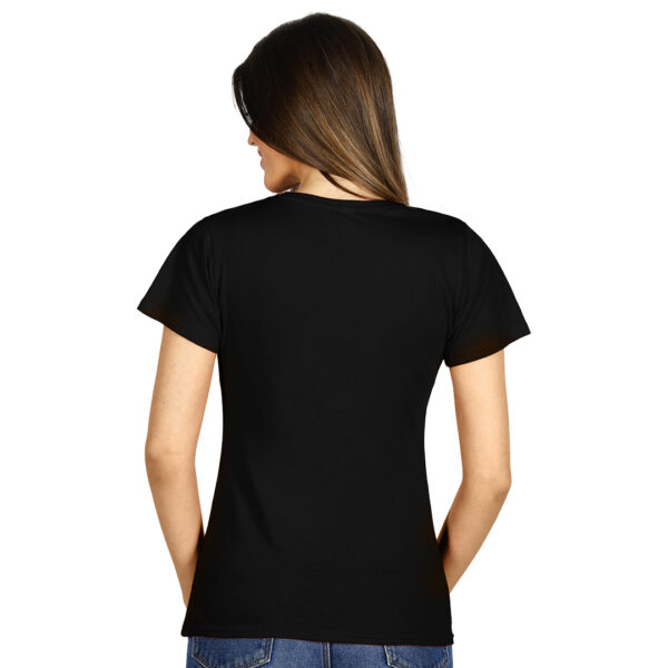 5006410 003 - Ženska majica, blago strukirana, šivena iz tube, dupli štepovi na renderu, rukavima i dnu, dodatni štepovi duž ramena, okovratnik ojačan trakom