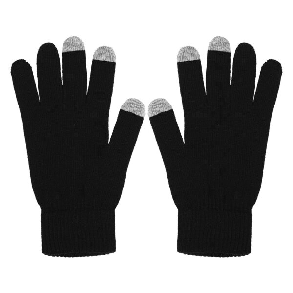 5301510 001 - TOUCH GLOVE, rukavice sa tri aktivna „touch“ prsta, crni, L/XL