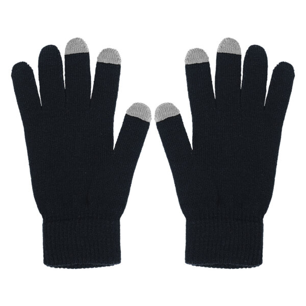 5301511 001 - TOUCH GLOVE, rukavice sa tri aktivna „touch“ prsta, tamno sive, S/M