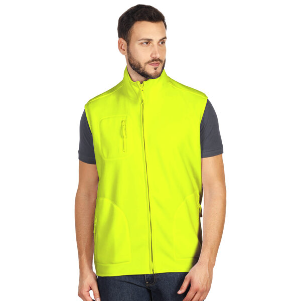 5700741 001 1 - POLARIS VEST, prsluk od brušenog polara, neon žuti