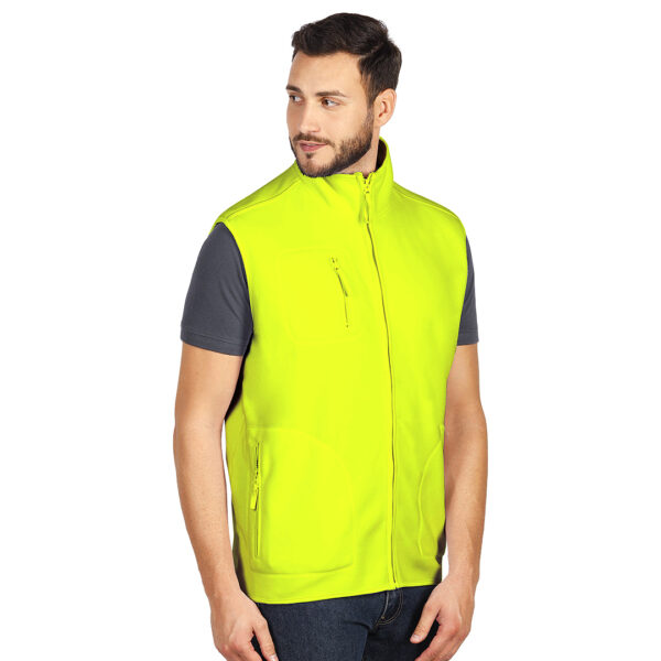 5700741 002 1 - POLARIS VEST, prsluk od brušenog polara, neon žuti