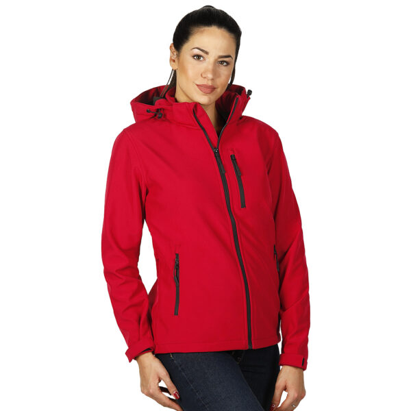 5702630 002 1 - PROTECT WOMEN, ženska softshell jakna sa skidajućom kapuljačom crvena