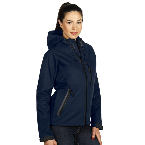 5704920 002 - BLACK PEAK WOMEN, ženska softšel jakna sa kapuljačom plava