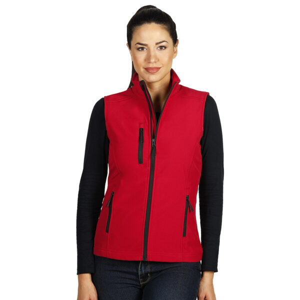 5706430 001 1 - SKIPPER VEST WOMEN, ženski softšel prsluk, crveni