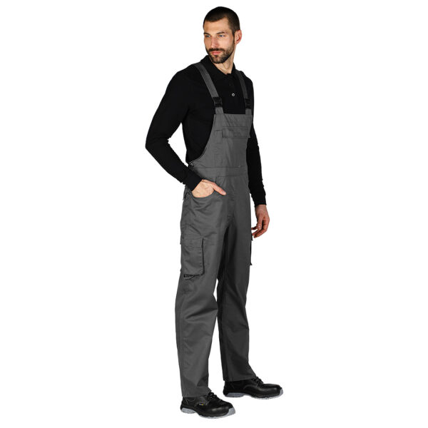 5801611 002 - CRAFT BIB PANTS, radni polukombinezon, tamno sivi