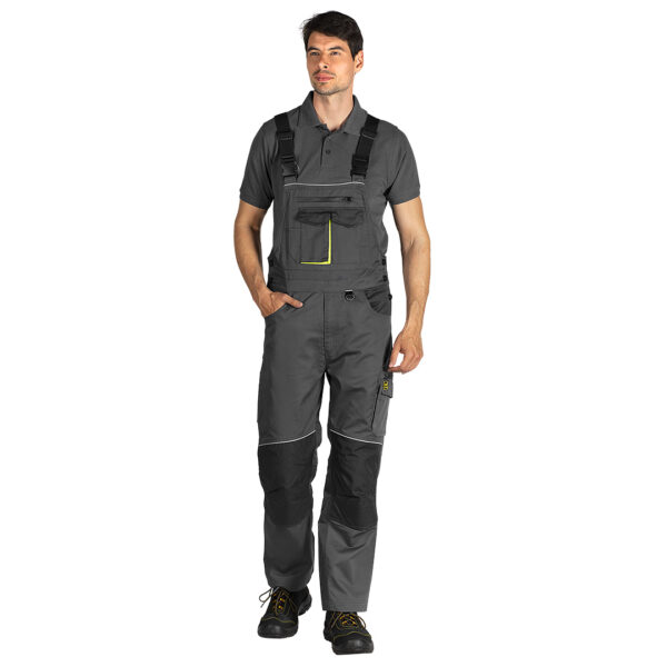 5802911 001 - AVIATOR BIB PANTS, radni polukombinezon, tamno sivi