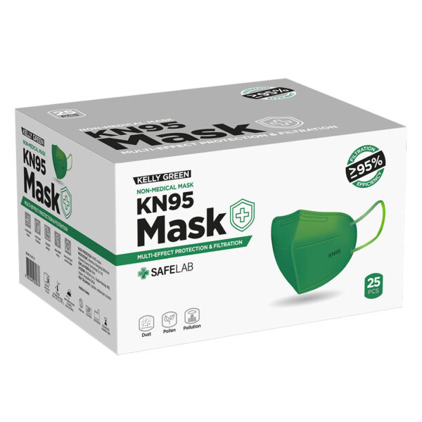 5906353 003 - KN95, maska, keli zelena