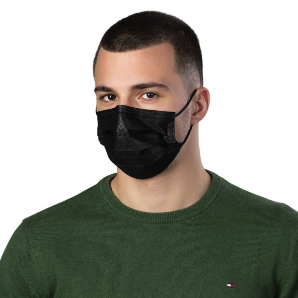 5907110 002 - DFM 10, zaštitna maska za jednokratnu upotrebu, crna