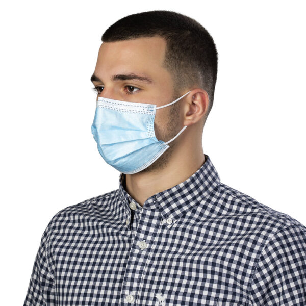 5907122 002 - DFM 10, zaštitna maska za jednokratnu upotrebu, svetlo plava