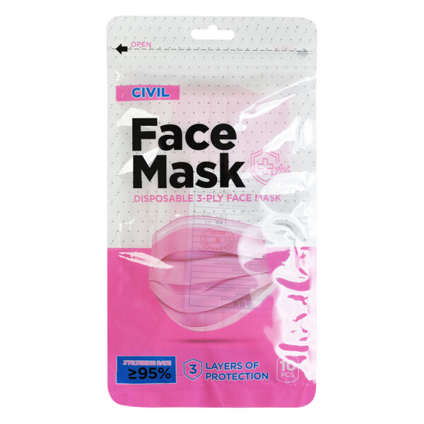 5907132 003 - DFM 10, zaštitna maska za jednokratnu upotrebu, roze