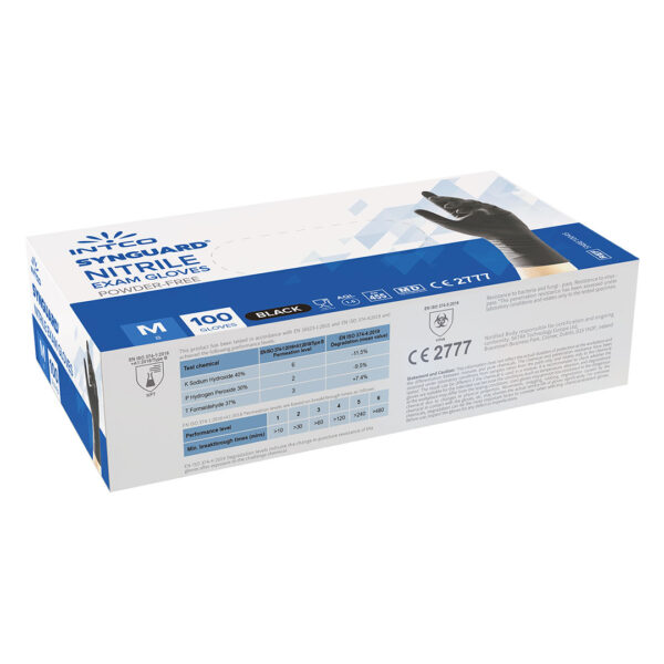 5907210 002 - NITRILE GLOVES, nitrilne jednokratne rukavice, crne