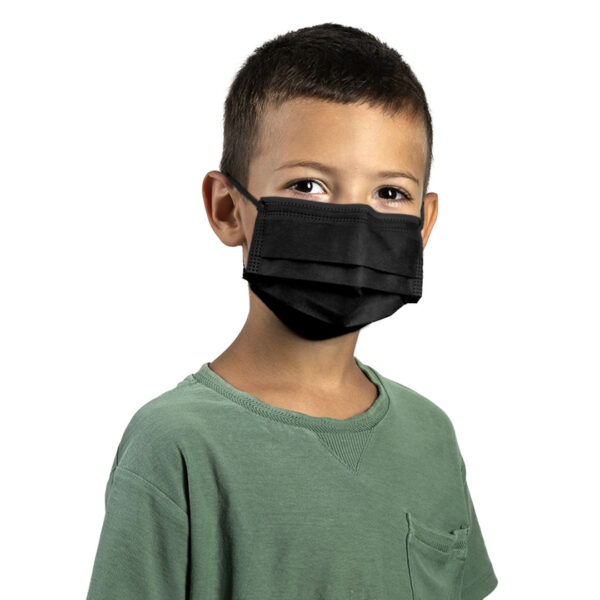5907310 002 - DFM KIDS 10, dečja maska za jednokratnu upotrebu, crna