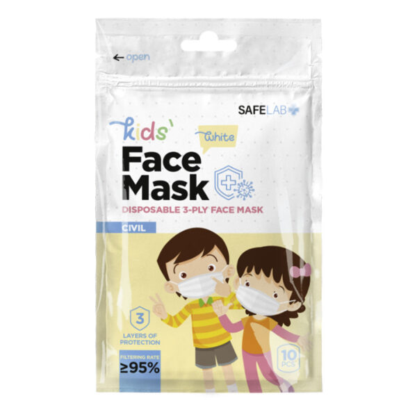 5907390 003 - DFM KIDS 10, dečja maska za jednokratnu upotrebu, bela