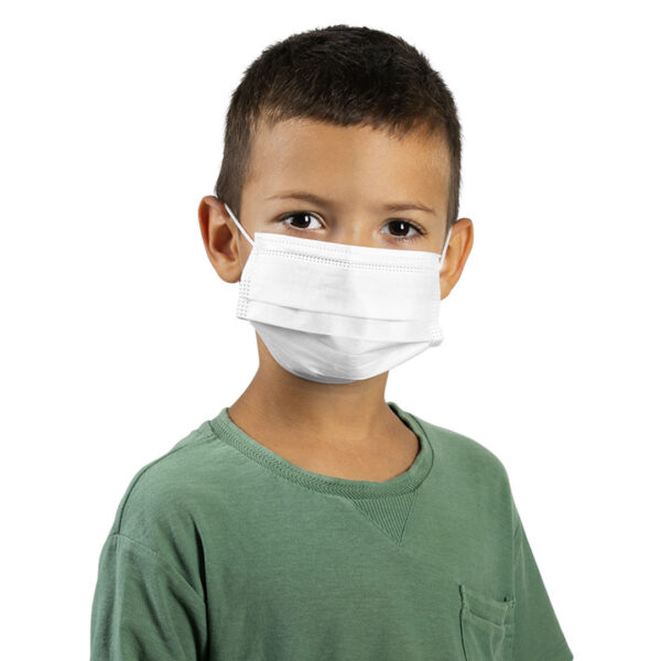 5907490 002 - DFM KIDS 50, dečja zaštitna maska za jednokratnu upotrebu, bela