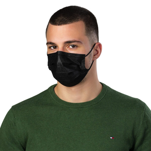 5907510 006 - DFM SINGLE PACK, zaštitna maska za jednokratnu upotrebu u pojedinačnom pakovanju, crna