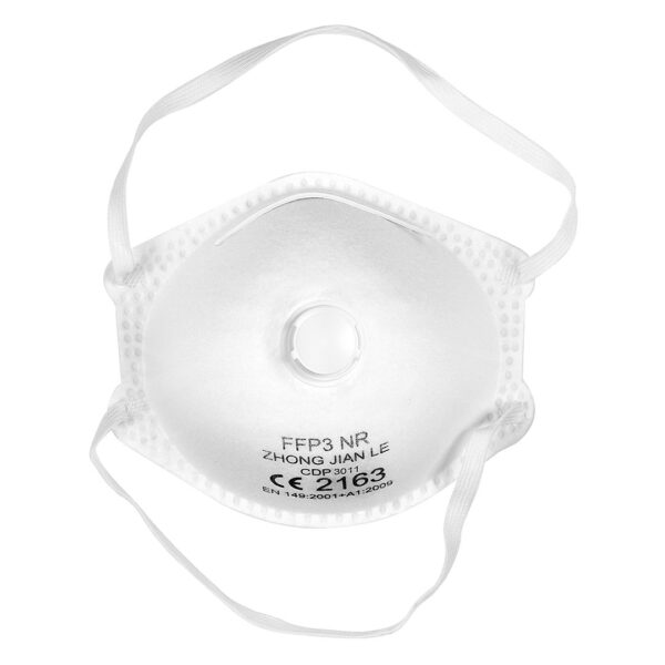 5908590 001 - FFP3 VENT 10, zaštitna maska sa ventilom, bela
