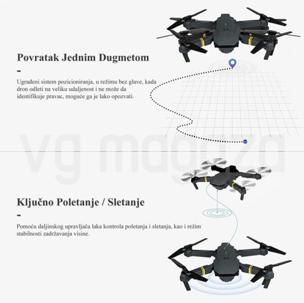 614nsntKE3L. AC SL1500 - Najnovija bespilotna letelica – DRON 998 PRO sa HD Duplom Kamerom, daljinskim upravljačem visoke preciznosti i torbicom, najbolji dron iz ponude za sve početnike.