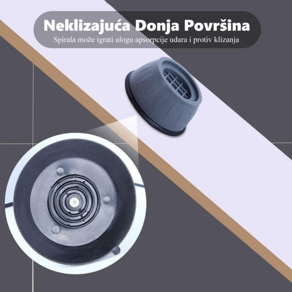 61n1lUusGL. AC SL1000 - Izolacioni podmetači protiv vibracije, buke i klizanja za veš mašine i druge kućne aparate.