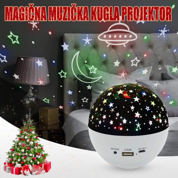 7102ImgFXKL. AC SL1500 - 3 u 1 LED svetlo za magično zvezdano nebo, USB punjenje Bluetooth kontrola, reprodukcije muzike – projektor i noćna lampa.