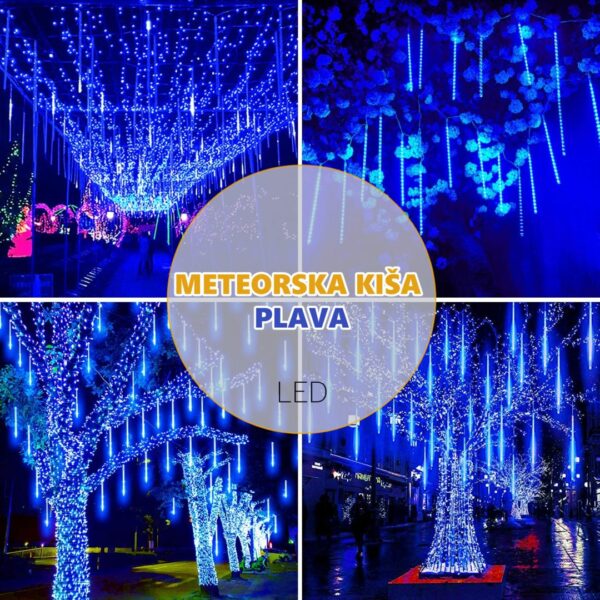 91QxmGXyfDL. AC SL1500 - Praznična meteorska LED kiša. Set od 8 štapića po 50cm dužine. U ponudi više boja, vodootporne i namenjene kako za unutarnju tako i za vanjsku upotrebu.