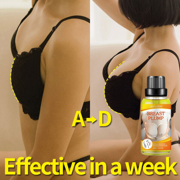 Breast Enlargement Essential Oil Chest Enhancement Bust Plump Up Growth Enlarging Oil Boobs Bigger Lift Firming 54874 - Konačno i kod nas, vrhunski preparat, 100% prirodan, koji je osvojio svet! Brzo, lako i jednostavno do fantastičnih rezultata, bez hiruških zahvata! Esencija za povećanje grudi pomaže da grudi izgledaju punije, čvršće i savršeno pokazuju jedinstveni šarm žena! Podiže grudi i ublažava strije, ostavljajući Vam omekšanu kožu i osećaj mladosti 100% Prirodni sastojci – savršeno odabrani sastojci brzo utiču na povećanje grudi. Ekstrakt zelene papaje poboljšava rast mlečnih žlezda i tkiva Poboljšana elastičnost kože – Živo eterično ulje pruža duboku ishranu tkivu dojke, poboljšava elastičnost kože i čini Vaše grudi punijim i čvršćim Eterično ulje Vam dodatno pomaže da podignete mlohave grudi , čini da izgledaju pune, stvara fascinantne obline, privlače pažnju Sadržaj: 30ml Kako se koristi: Nakon čišćenja kože, uzmite odgovarajuću količinu ovog proizvoda Nanesite ulje na dojku svuda okolo, ali izbegavajte kontakt sa bradavicom Telo se lagano savija, obema rukama tapšajte podnožje dojke i gurnite nagore 10 puta Gurnite od pazuha do dekoltea 10 puta svaki Sa srednjim prstom i prstenjakom, nekoliko puta povlačite ligament grudnog koša, pomaže u jačanju grudi i poboljšanju elastičnost