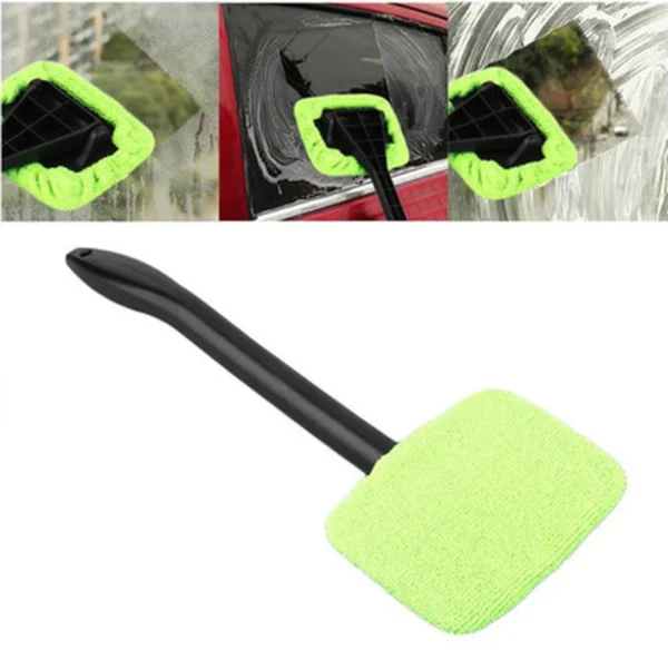 Car Window Cleaner Brush Kit Windshield Wiper Microfiber Wiper Cleaner Cleaning Brush Auto Cleaning Wash Tool With Long Handle - Paket sadrži: