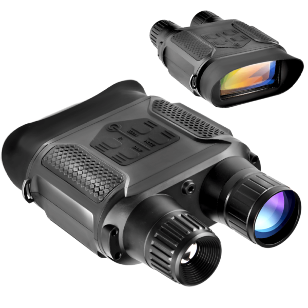 Digital Night Vision Binocular NV400 B -   Širok dinamički raspon, široko vidno polje Izvanredna optička jasnoća, noćni vid visokih performansi Senzor: 1/4 CMOS 2 ” TFT ekran LCD Rezolucija: 320 x 240 TF kartica (nije uključena): do 32G Snažno infracrveno LED svetlo 850NM 3W Opseg gledanja: 400m Uvećanje (optičko): 3.5-7 Objektivni otvor: φ31mm Udaljenost od zenice: 30mm Digitalni zum: 2 Vidno polje: 9° F za objektiv Objektiv: F = 1.2 JPEG: 640 x 480 Video: 640 x 480 30FPS Datum i vreme na slici i video zapisu Vreme rada: do 14 sati bez upotrebe infracrvenog osvjetljivača / Do 6 sati sa uključenim IC osvjetljivačem Radni napon: 4,5-6V ili 6V Napajanje: (baterija nije uključena): 8 x AA, litijumska, alkalna ili NI-MH baterija USB: Micro USB 2.0 AV podrška: NTSC / PAL Standard vodootpornosti: IPX4 Raspon radne temperature: -30-55 ° (temperatura skladištenja: -40 ° C-70 ° C) Jezik: Engleski, francuski, nemački, italijanski, japanski, ruski, španski, kineski, korejski, portugalski, arapski Sertifikati: CE, FCC. RoHs Dimenzije: 210 x 145 x 65mm Paket: -1 x Dvogled za noćni vid -1 x USB kabel -1 x TV kabel -1 x Korisnički priručnik -1 x Krpa za čišćenje -1 x Torbica -1 x Remen za vrat