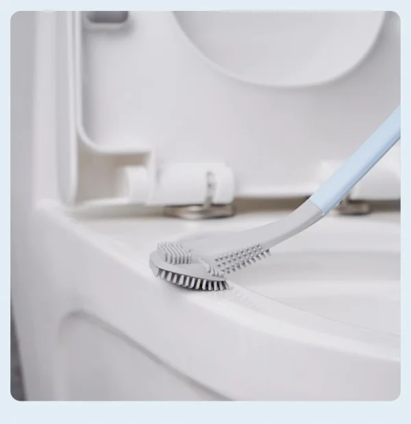 Golf Silicone Toilet Brushes With Holder Set Long Handled Toilet Cleaning Brush Black Modern Hygienic Bathroom Accessories 1 - moderan izgled, koji pristaje svakom kupatilu,
izuzetno izdržljiv, za dugotrajnu upotrebu,
mekane i fleksibilne čekinje,
ergonomski držač za udobnu upotrebu,
materijali: izdržljiva plastika, TPR guma
veličina: toaletna četka: 35,5 cm x 8,5 cm,