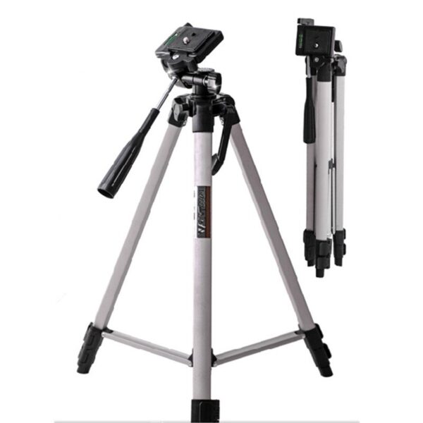 Lako sklopiv - Novi Stativ Stalak TRIPOD 330A za slikanje i snimanje. Kompatibilan je sa svim vrstama telefona, kamera i digitalnih fotoaparata, težine manje od 2,5 kg. Stalak je prilagođen velikom broju modela mobilnih uređaja i kamera svih proizvođača. Pouzdan je i lagan za nošenje, pa ga možete poneti gde god želite.