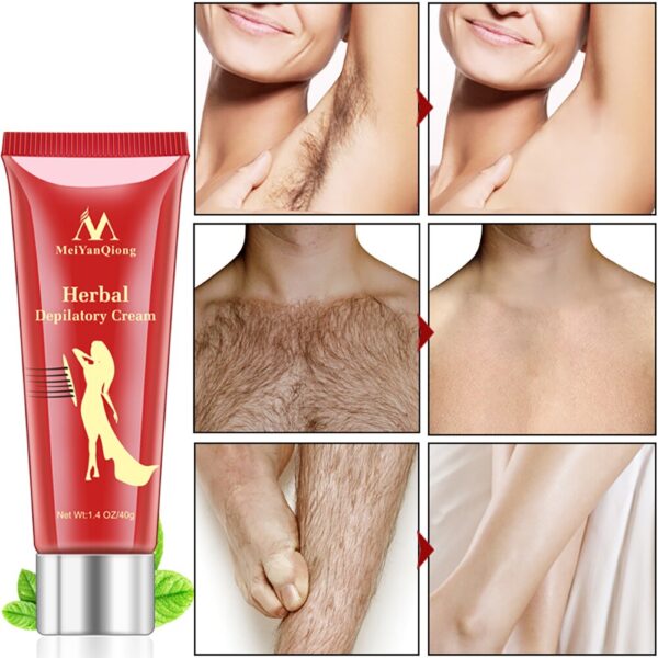 Meiyanqiong hair removal wax cream for male female face arm legs underarm 40g body paperless painless - Brzo, jednostavno i bezbolno uklanjanje dlačica: Krema za uklanjanje dlaka omogućava hranljivim materijama da prodre u folikule dlake, uklanja dlake prirodno i bezbolno, uklanja dlake iz korena i temeljno čisti kožu bez ikakvih tragova uklanjanja dlačica. Brzo omekšava i uklanja dlake sa tela, a traje oko 15 dana. Lako nanosi i čisti bez ostatka. Boca od 40 grama je laka za nošenje. Može se koristiti za uklanjanje dlačica na nogama, rukama, ispod pazuha i bikinija, pa čak i na licu. Pogodno za većinu tipova kože, čak i osetljiva koža može da ga koristi. Blag i neiritantan, pogodan za muškarce i žene. Način upotrebe: Nakon što navlažite područje koje treba depilirati blagim vlažnim peškirom, ravnomerno nanesite kremu na mesto uklanjanja dlaka, a zatim ravnomerno namesite kremu za depilaciju uz pomoć specijalnog alata i držite 5-8 minuta (u zavisnosti od debljine dlaka na telu). Nežno obrišite specijalnom špatulom (ili koristite peškir) duž suprotnog smera rasta dlake, a zatim očistite vodom. Paket sadrži: – 1x Krema za uklanjanje dlačica na biljnoj bazi – 1x špatulica za uklanjanje dlaka